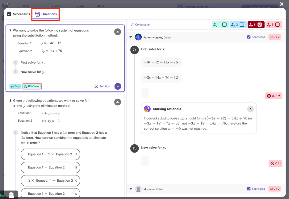 Creating and marking assessments in Mathspace (Beta)